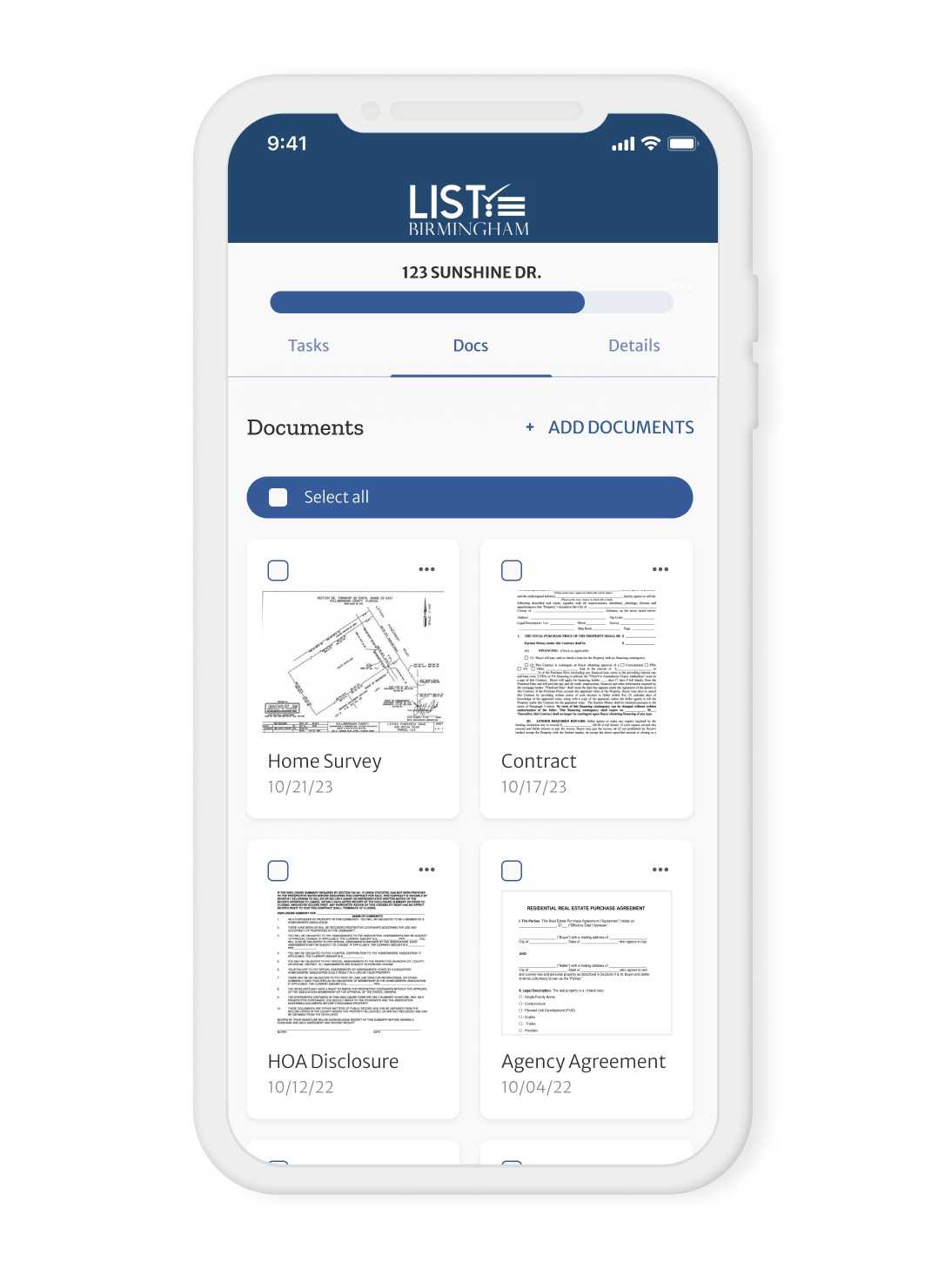 Real Estate Client Document Portal