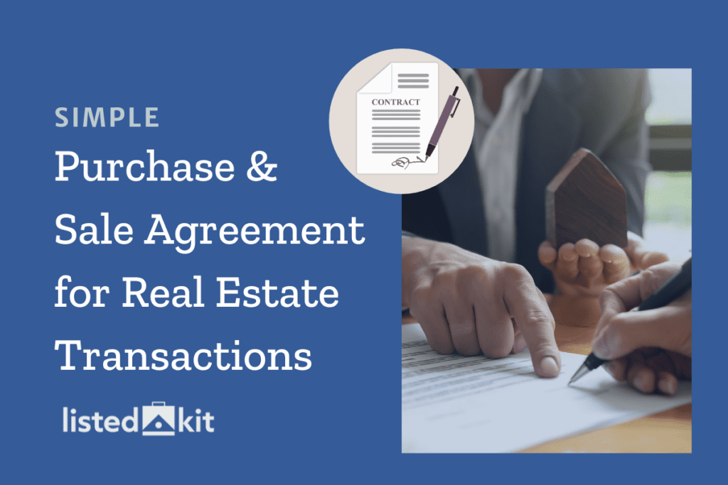 simple purchase and sale agreement for real estate transactions