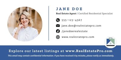 real estate email signature template