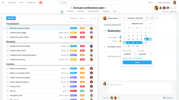 asana for real estate task management