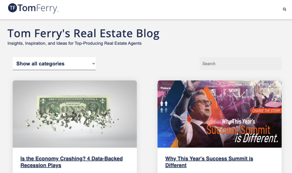 tom ferry real estate blog