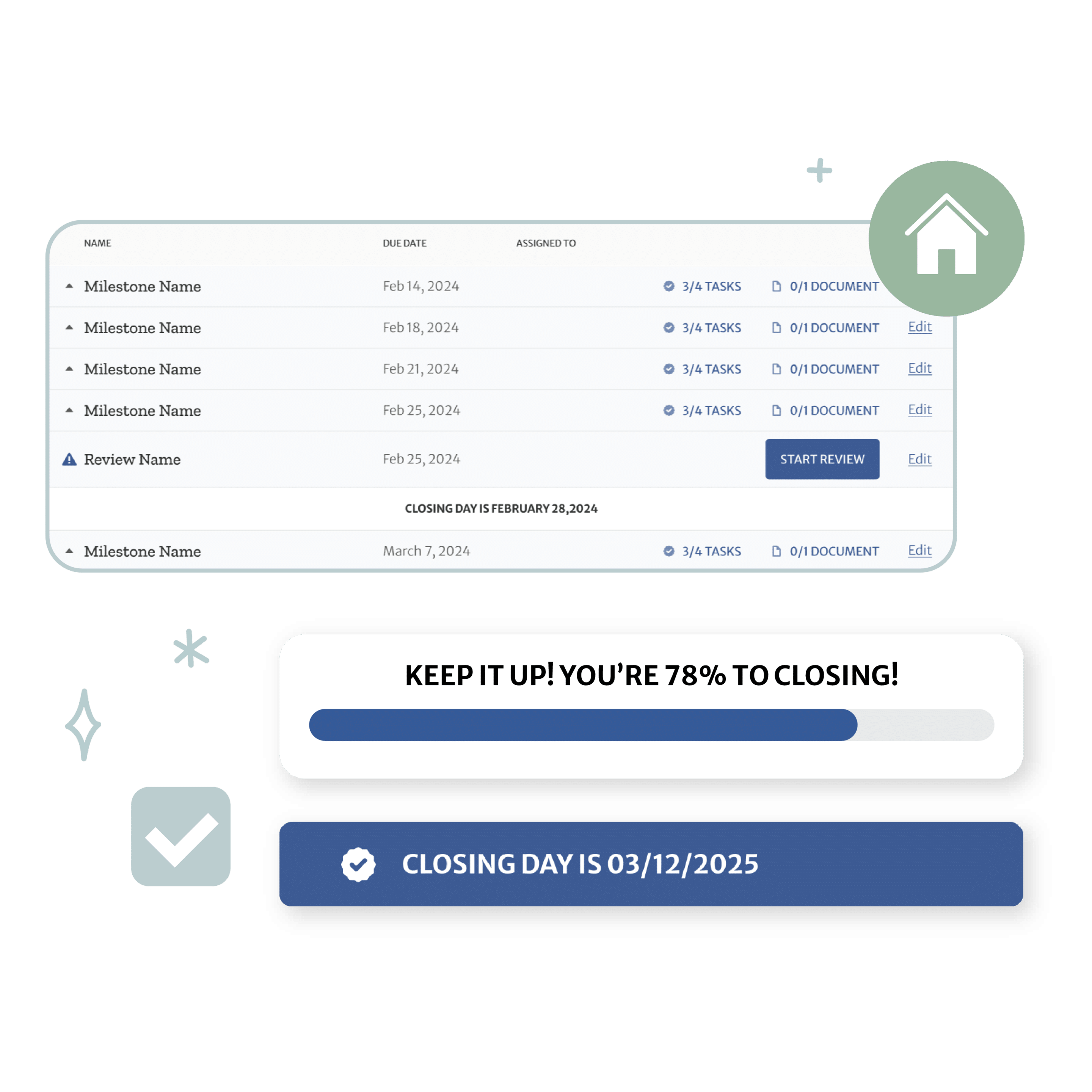 real estate transaction management for open to close