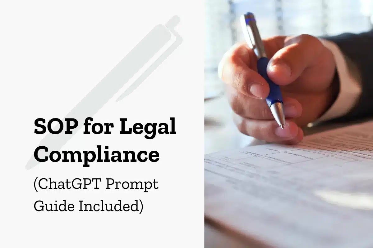 How to Develop an SOP for Real Estate Transaction Compliance with Legal Requirements (Template Included)