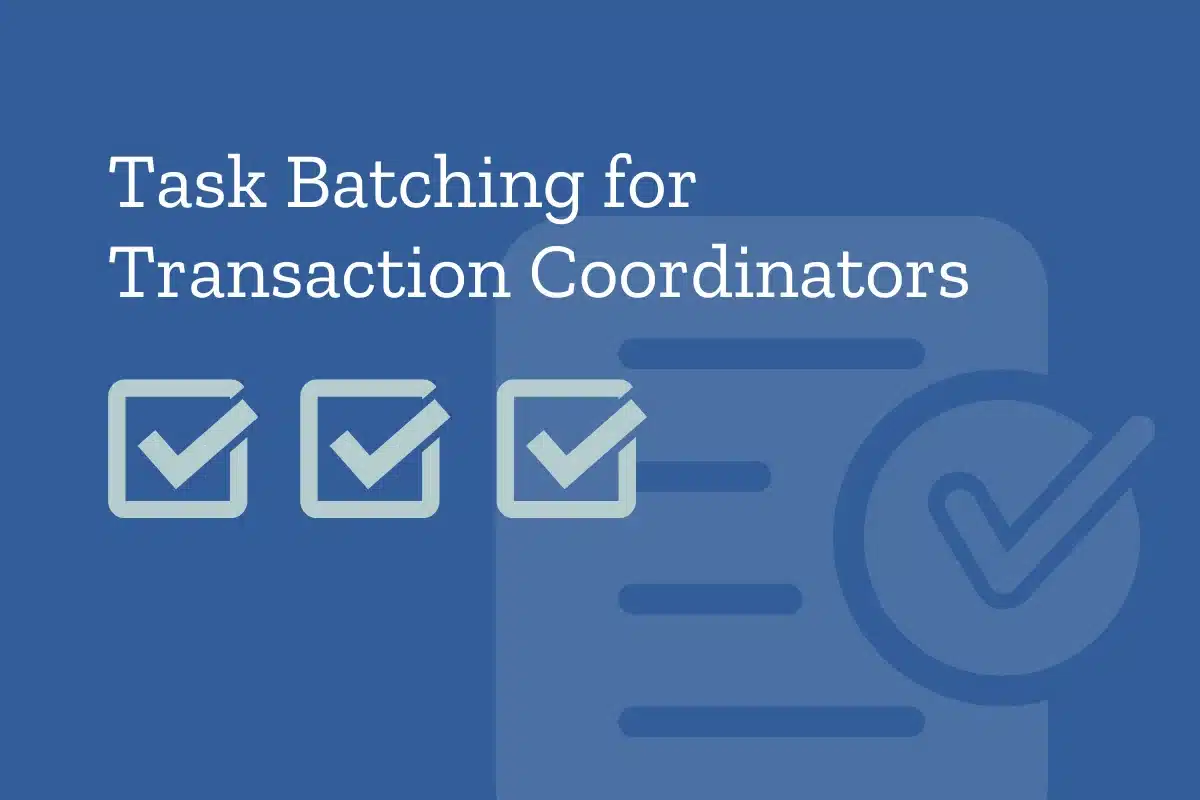 Task Batching for Transaction Coordinators