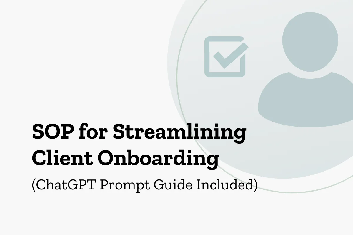 SOP for Streamlining Client Onboarding